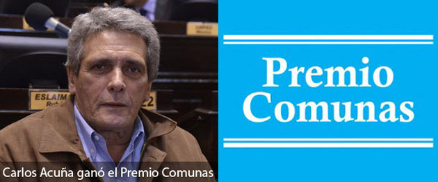 Carlos Acuña ganó el Premio Comunas